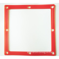 Factory Made Red Rectangular Rubber Gasket with Hole Seal